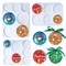 LET’S Resin 21-Cavities Keychain Resin Molds with Hole, 4 Sizes 2.95'' 2.76'' 2.36'' 1.97'' Flat Circle Round Silicone Molds for Resin, Epoxy Resin Molds for DIY Christmas Ornaments,Wedding Favo